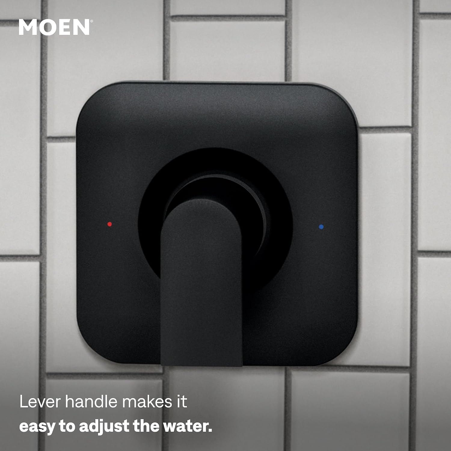 Moen Genta LX Shower Trim Kit, Valve Required, Matte Black, T2472EPBL