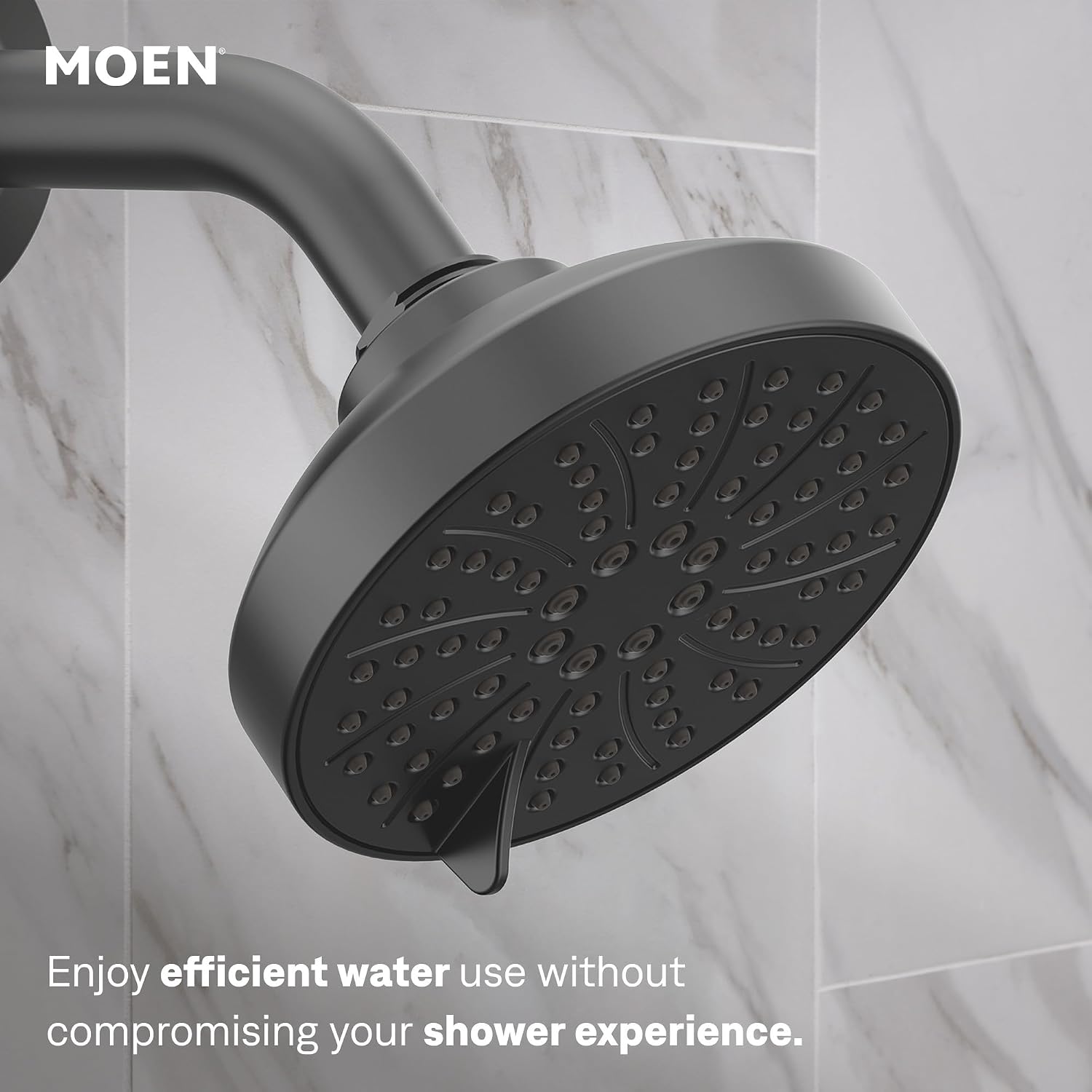 Moen Genta LX Shower Trim Kit, Valve Required, Matte Black, T2472EPBL