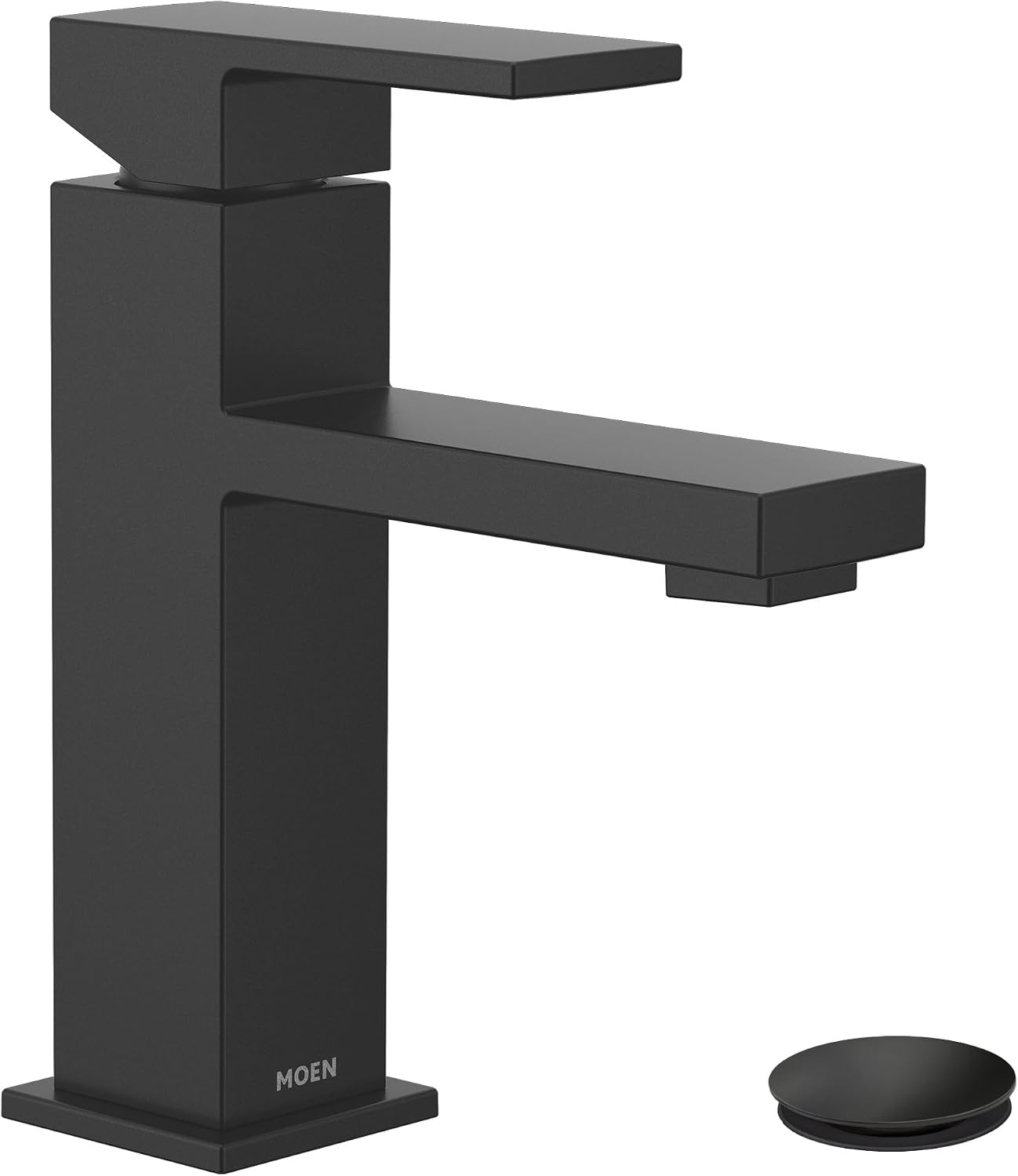 Moen Revyl Matte Black One-Handle Single Hole Bathroom Sink Faucet