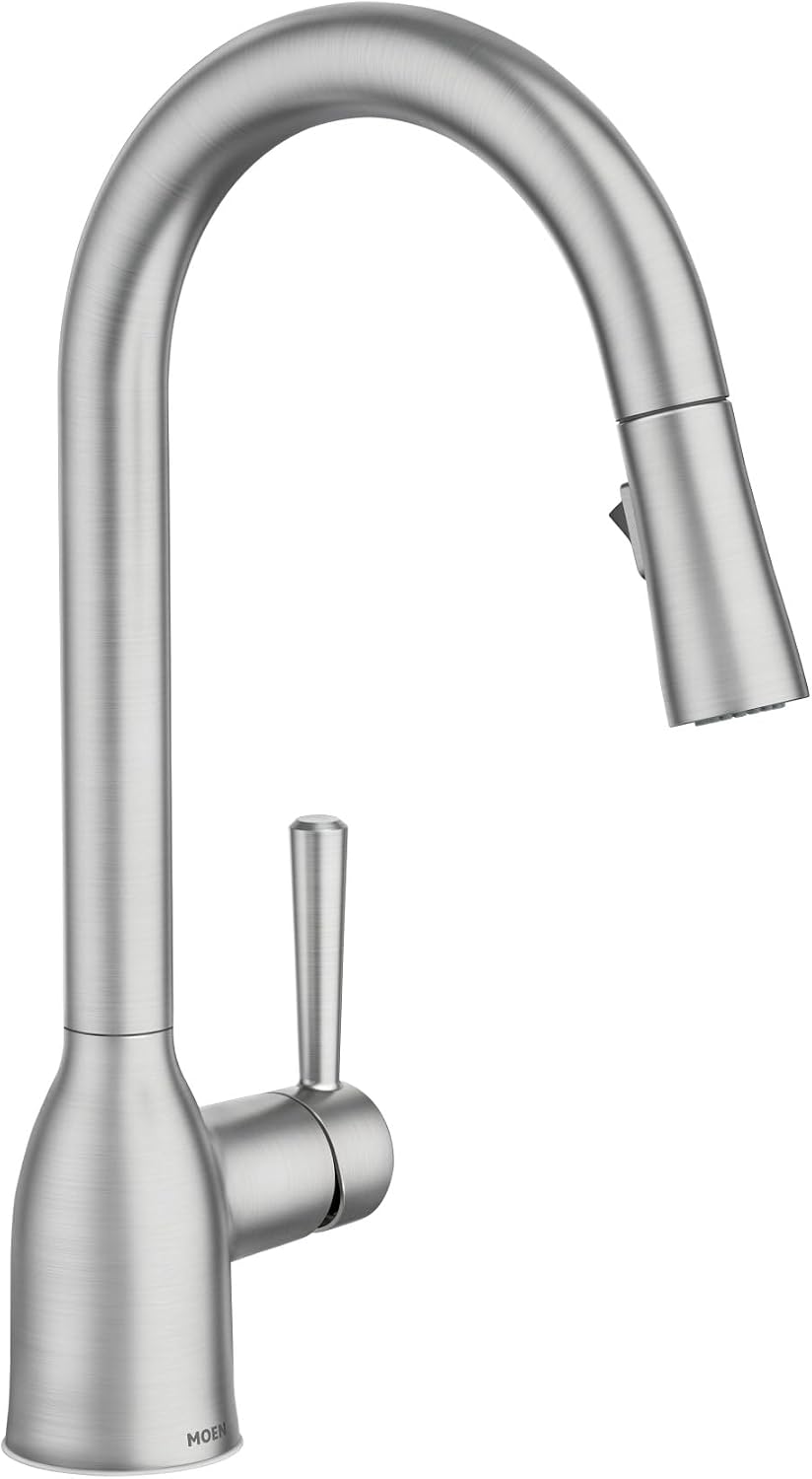 Moen Adler Pulldown Kitchen Faucet, Spot Resist Stainless, 87233SRS