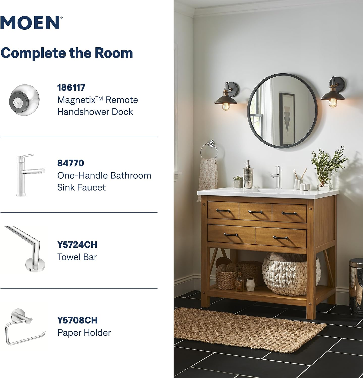 Moen Engage Magnetix Handheld Showerhead, Chrome, 26100EP