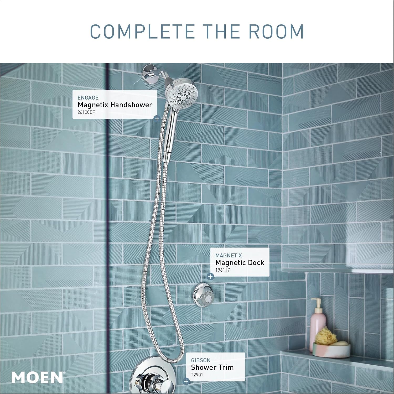 Moen Engage Magnetix Handheld Showerhead, Chrome, 26100EP