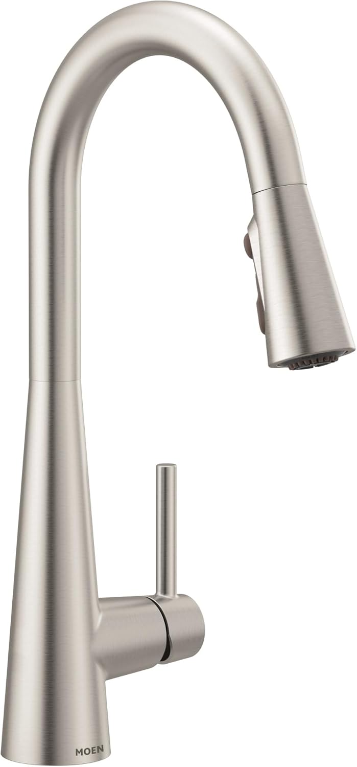 Moen Sleek Pulldown Kitchen Faucet, Spot Resist Stainless, 7864SRS
