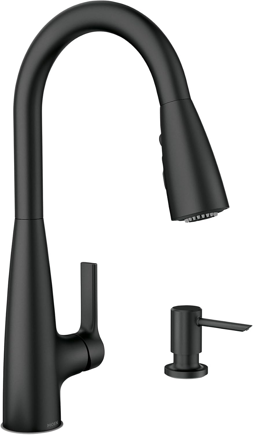 Moen Haelyn Pulldown Kitchen Faucet, Matte Black, 87627BL