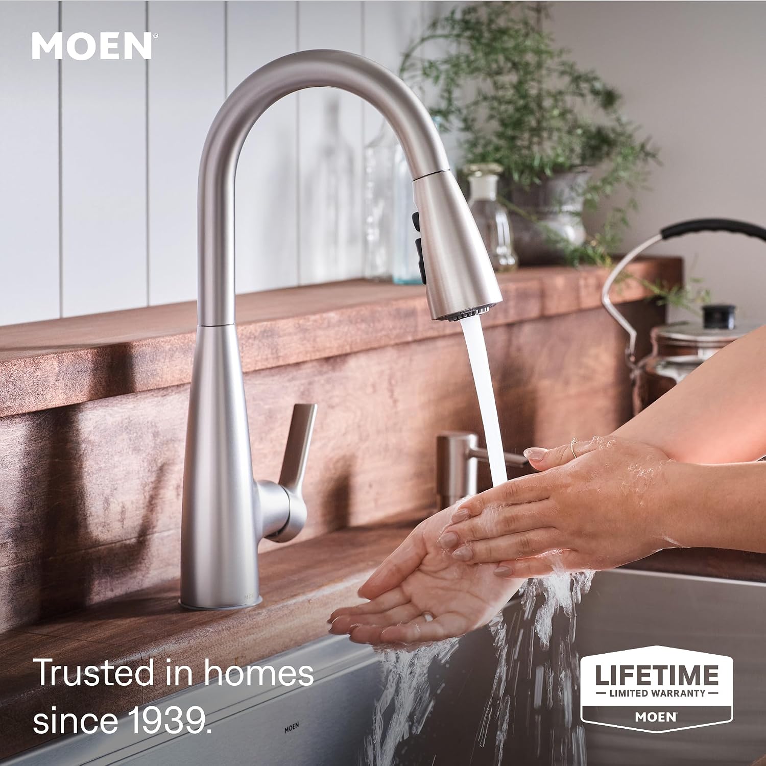 Moen Haelyn Pulldown Kitchen Faucet, Spot Resist Stainless, 87627SRS