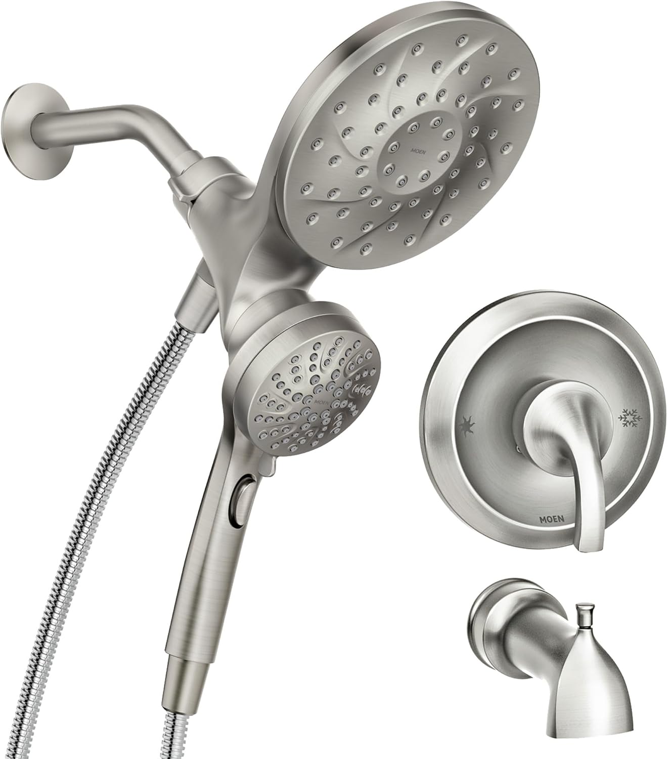 Moen Engage Magnetix Tub & Shower Trim Kit, Brushed Nickel, 82304SRN