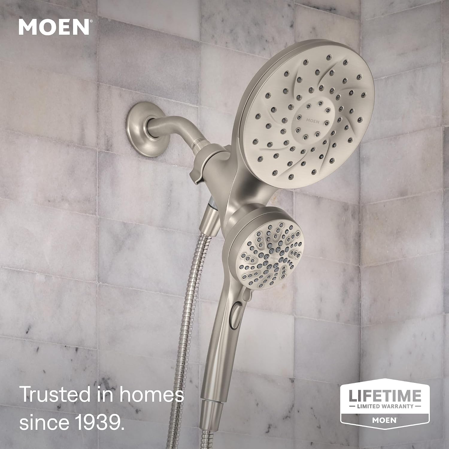 Moen Engage Magnetix Tub & Shower Trim Kit, Brushed Nickel, 82304SRN