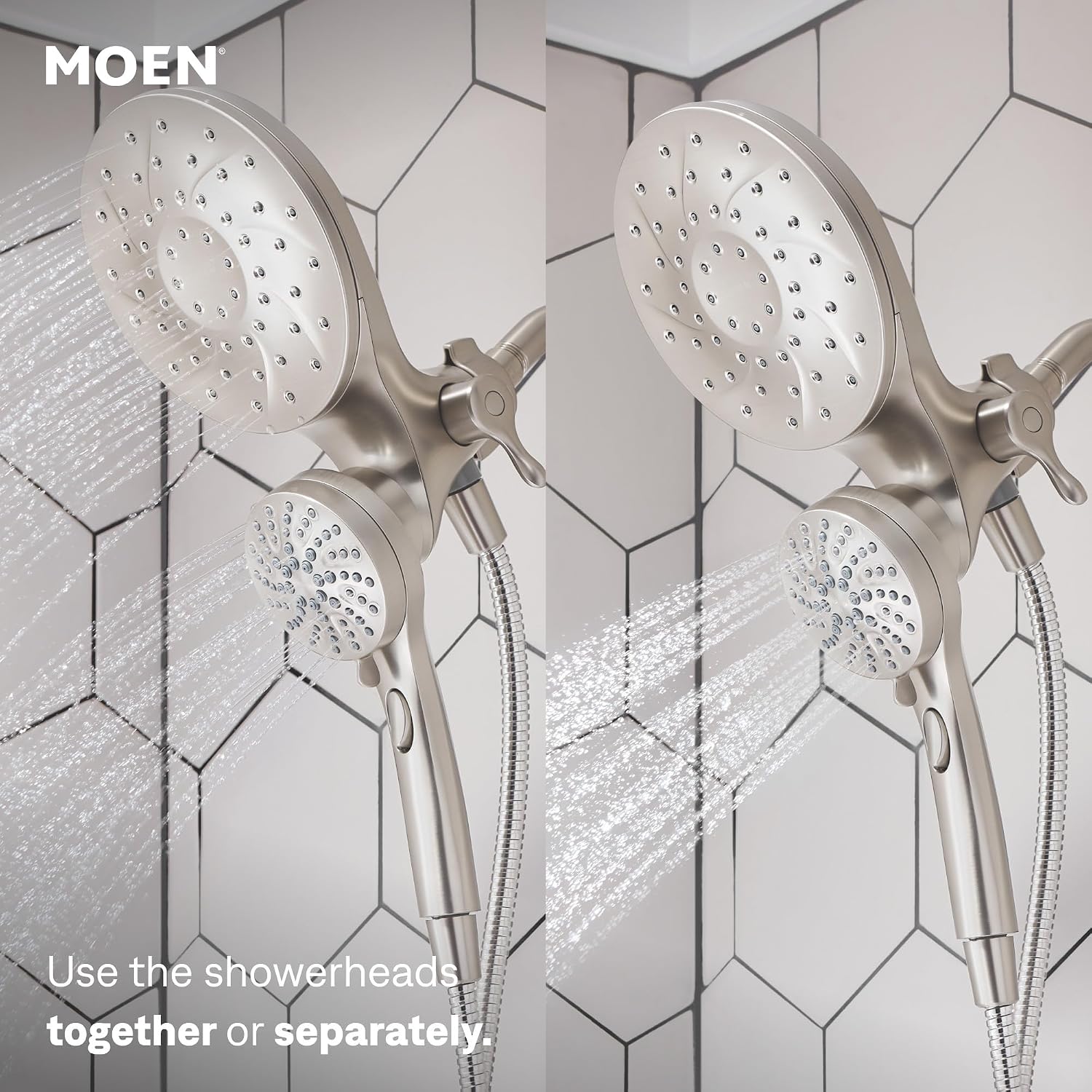 Moen Engage Magnetix Tub & Shower Trim Kit, Brushed Nickel, 82304SRN