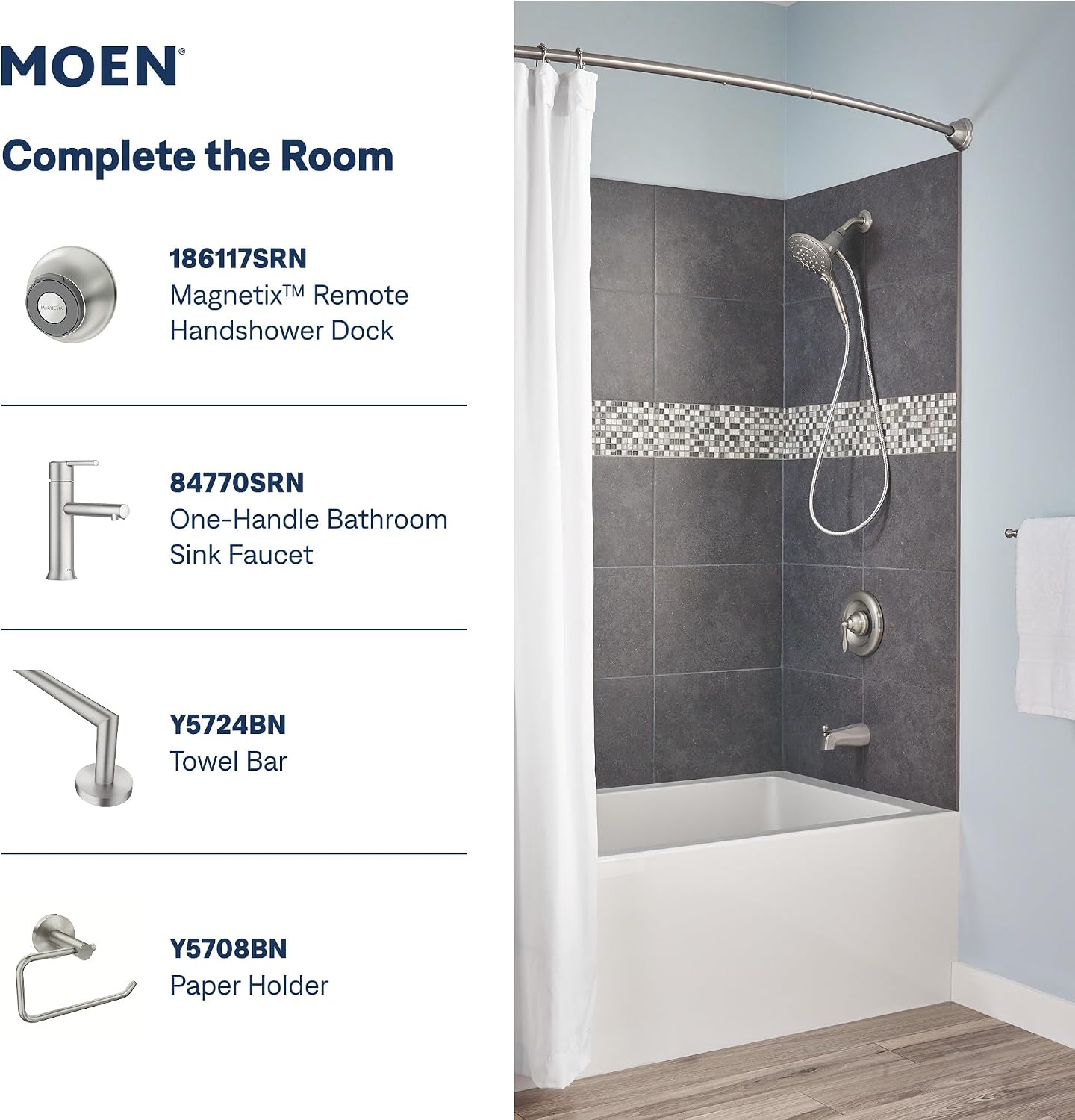 Moen 26112SRN Engage Handheld Showerhead, Spot Resist Brushed Nickel