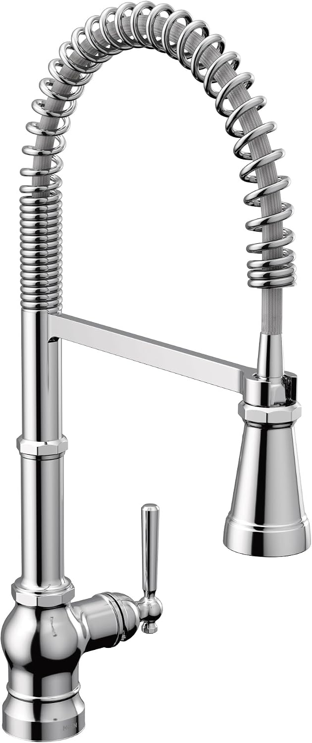 Moen Paterson Spring Pulldown Kitchen Faucet, Chrome, S72103