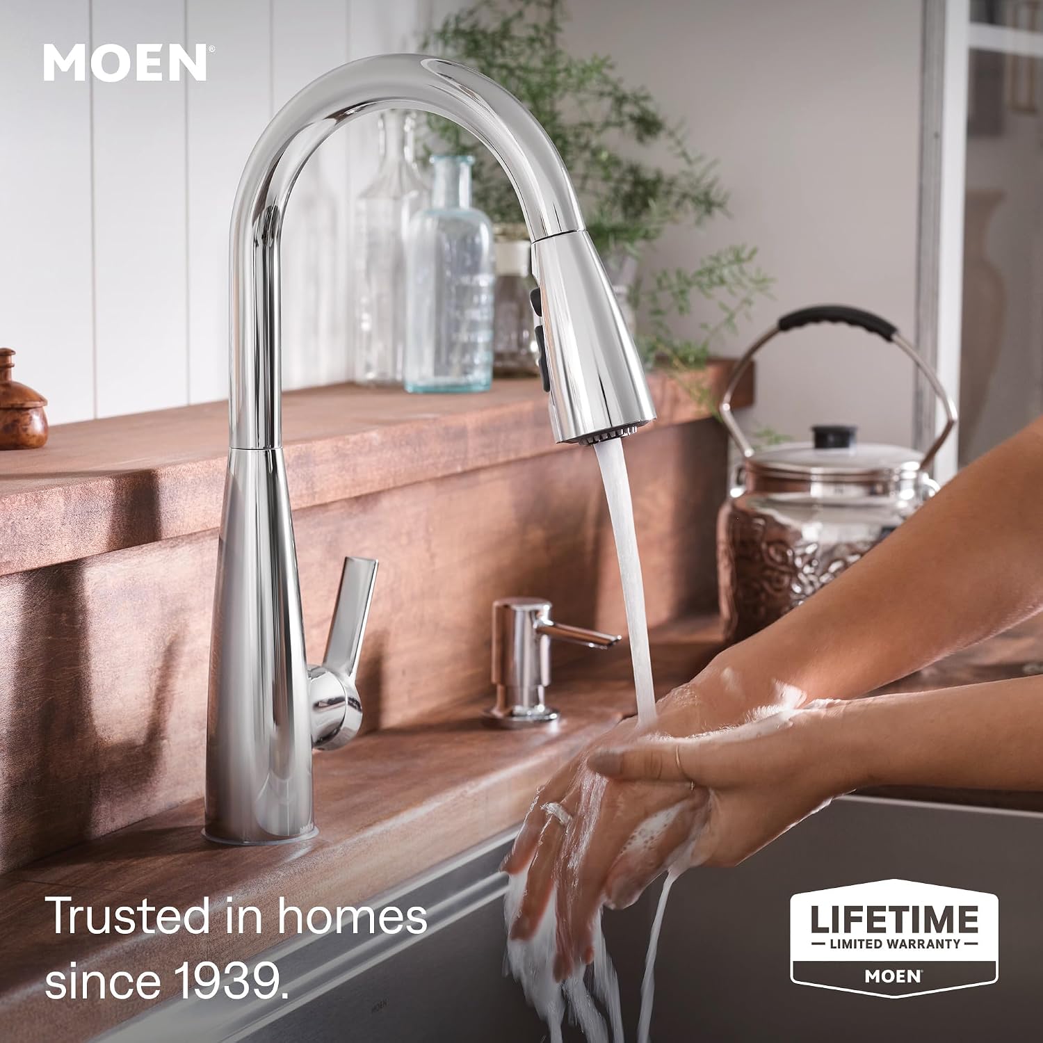 Moen Haelyn Pulldown Kitchen Faucet with Power Boost, 87627 Chrome