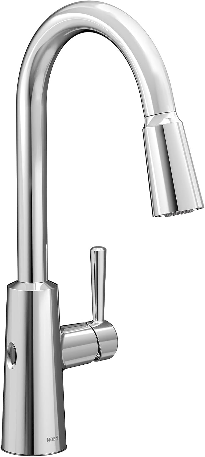 Moen Riley Touchless Pulldown Kitchen Faucet, Chrome, 7402EW