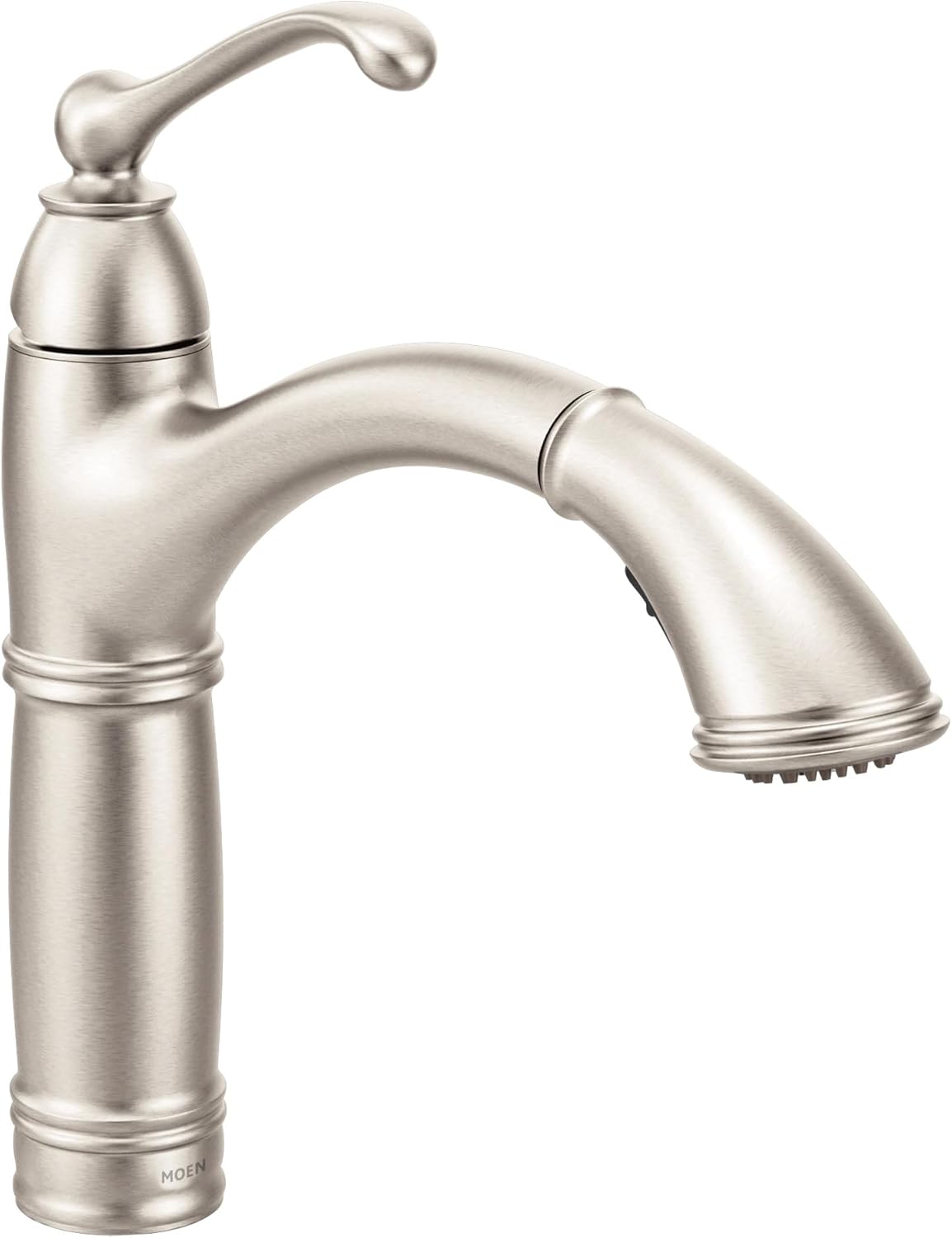 Moen 7295SRS Brantford One-Handle Pullout Kitchen Faucet Featuring Power Clean and Reflex, Spot Resist Stainless