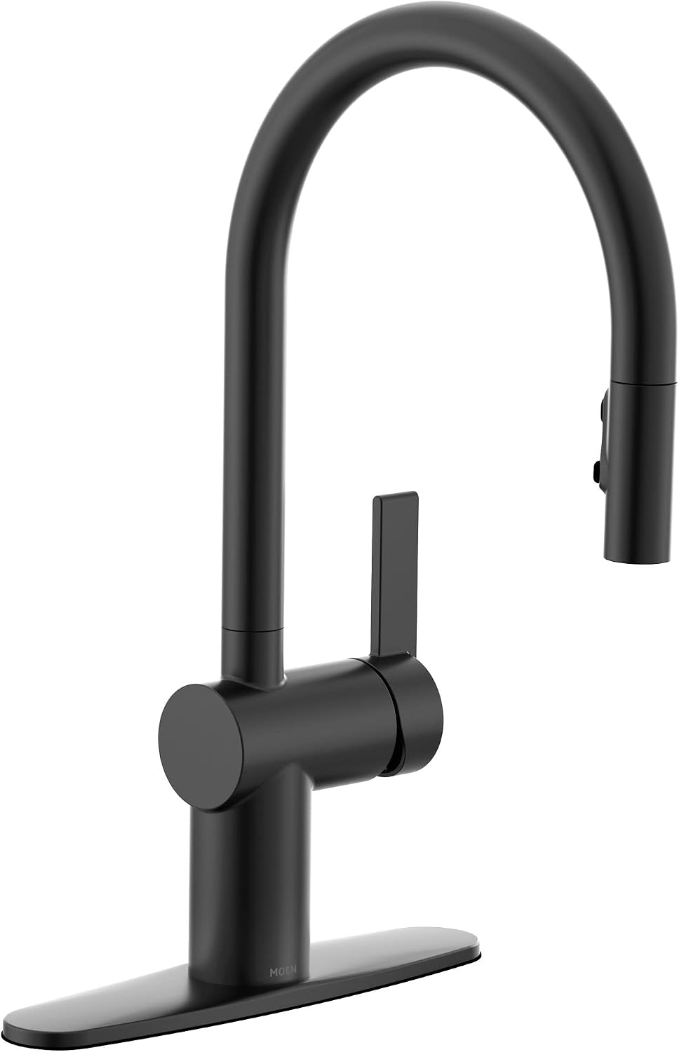 Moen Cia Pulldown Kitchen Faucet with Power Boost, Matte Black, 7622BL