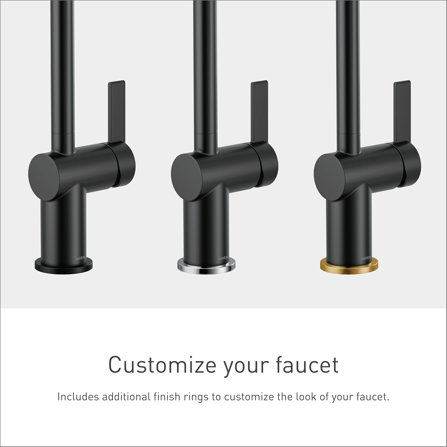 Moen Cia Pulldown Kitchen Faucet with Power Boost, Matte Black, 7622BL