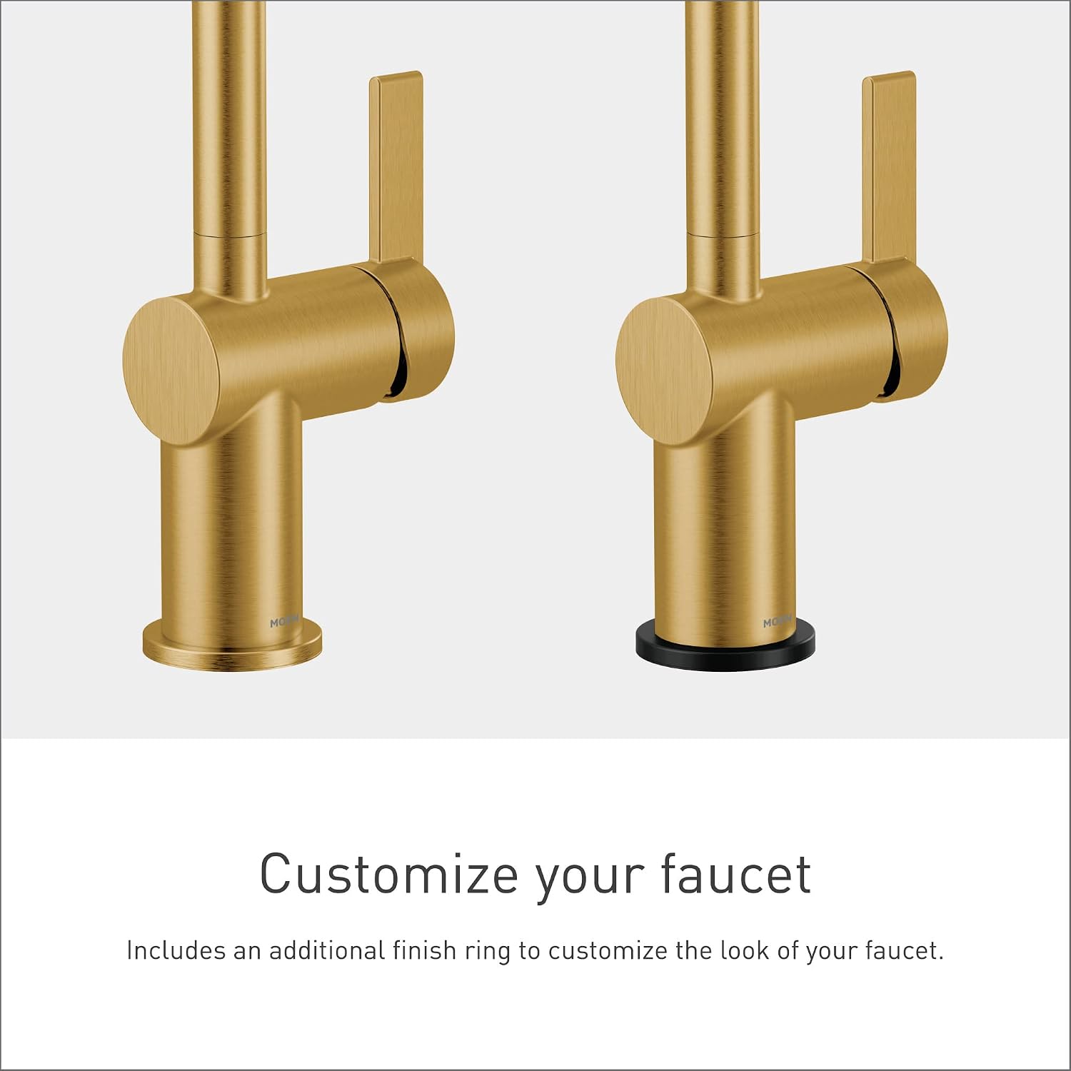 Moen Cia Pulldown Kitchen Faucet with Power Boost, Brushed Gold, 7622BG