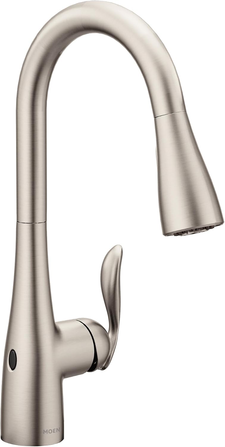 Moen Arbor Touchless Kitchen Faucet, Spot Resist Stainless, 7594EWSRS