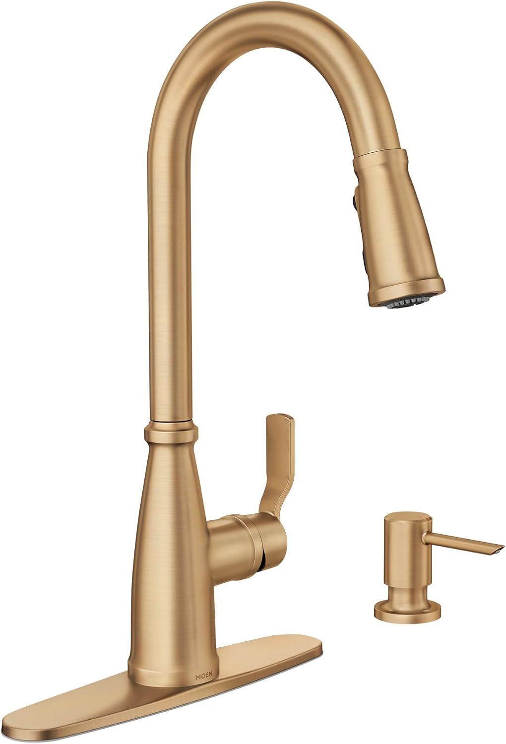 Moen 87071BZG Nolia Bronzed Gold Kitchen Faucet