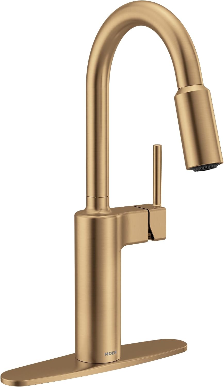 Moen 87463BZG Inara Bronzed Gold Pulldown Kitchen Faucet