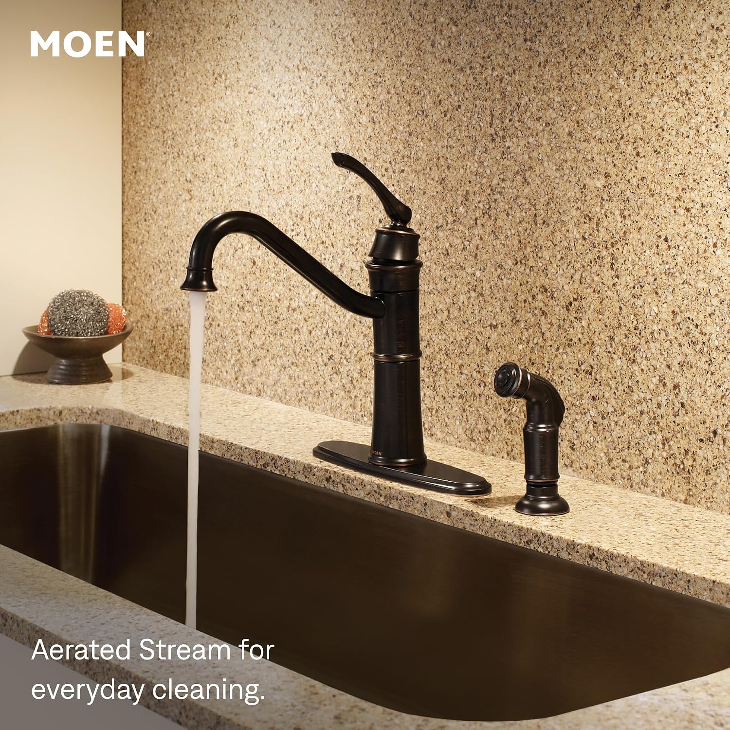 Moen 87999SRS Wetherly High-Arc Kitchen Faucet, Stainless Spot Resist Stainless