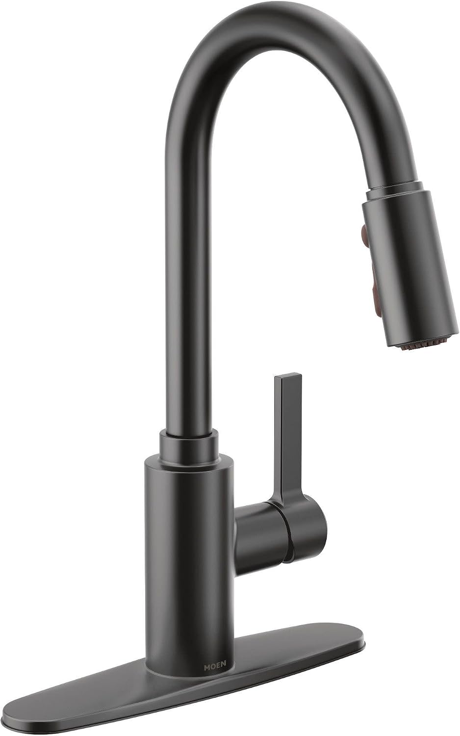 Moen Genta LX Pulldown Kitchen Faucet with Power Boost, Matte Black, 7882BL