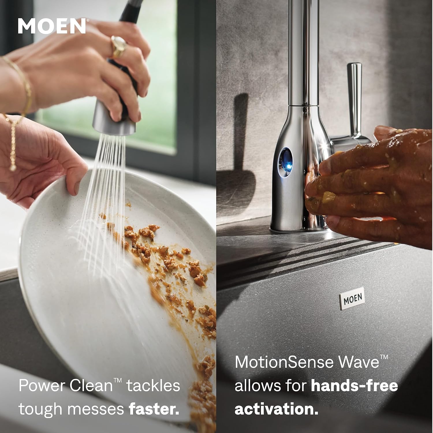 Moen Align Spring Touchless Kitchen Faucet, Chrome, 5923EWC