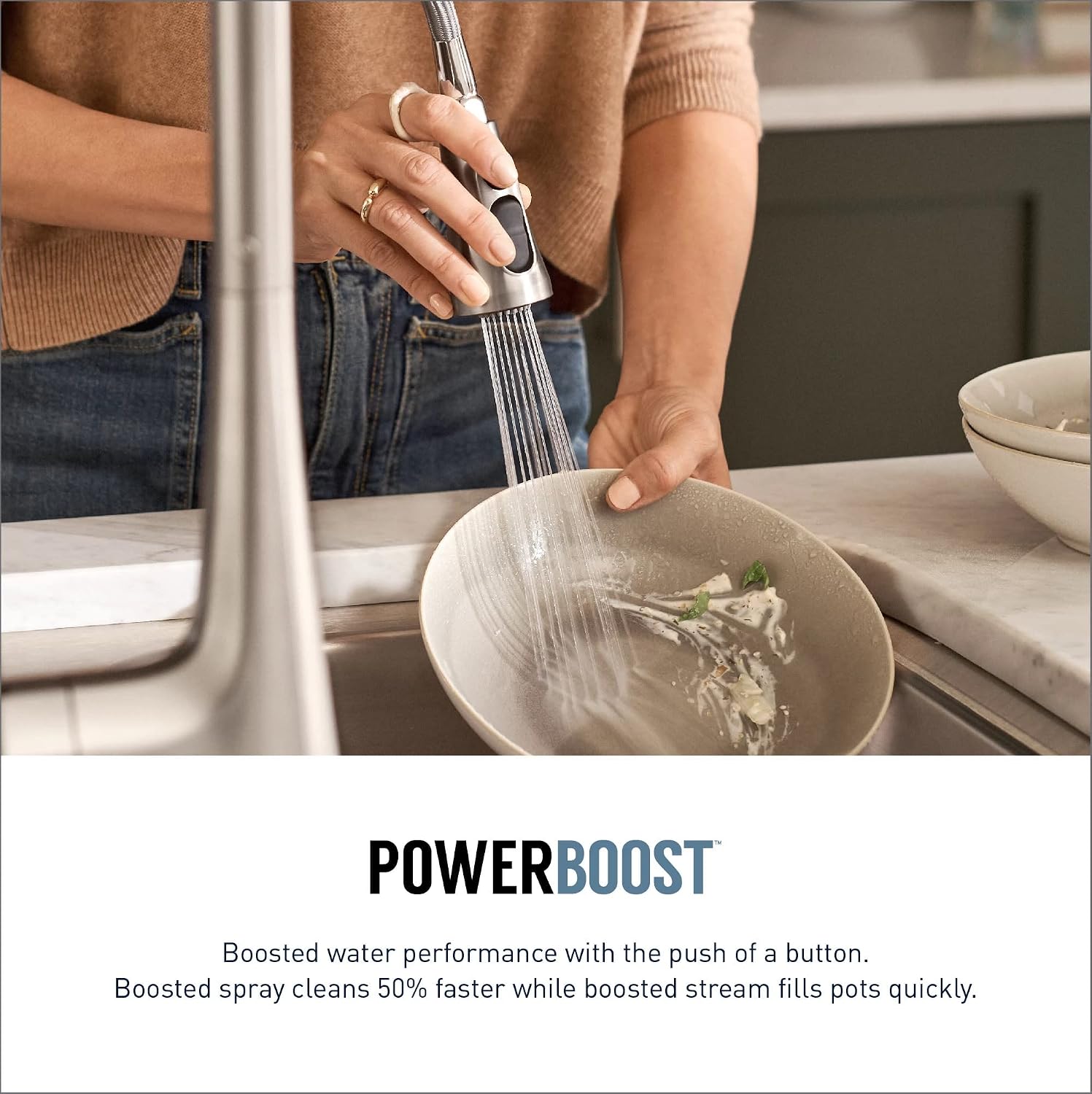 Moen Sleek Pulldown Kitchen Faucet, Chrome, 5925