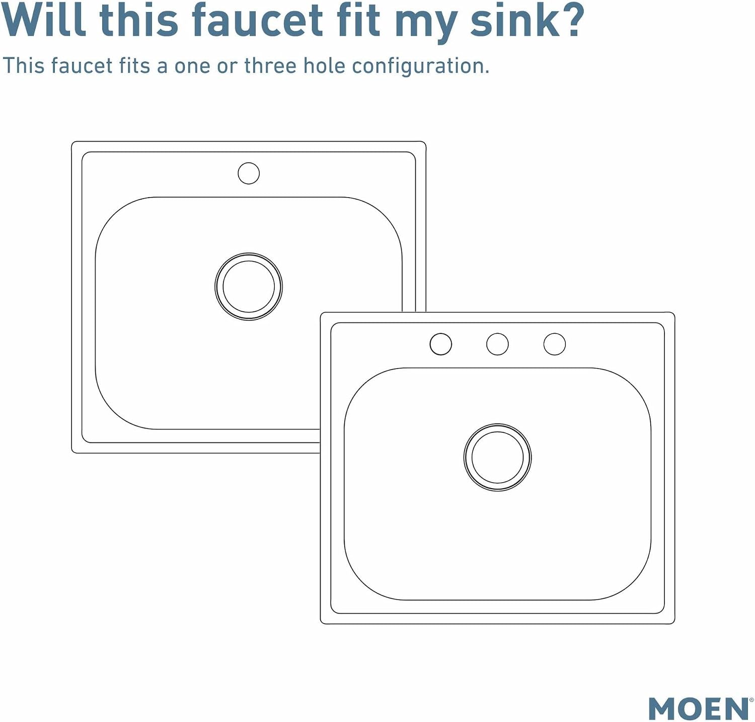 Moen M-Dura Kitchen Faucet with Side Spray, Chrome, 8707
