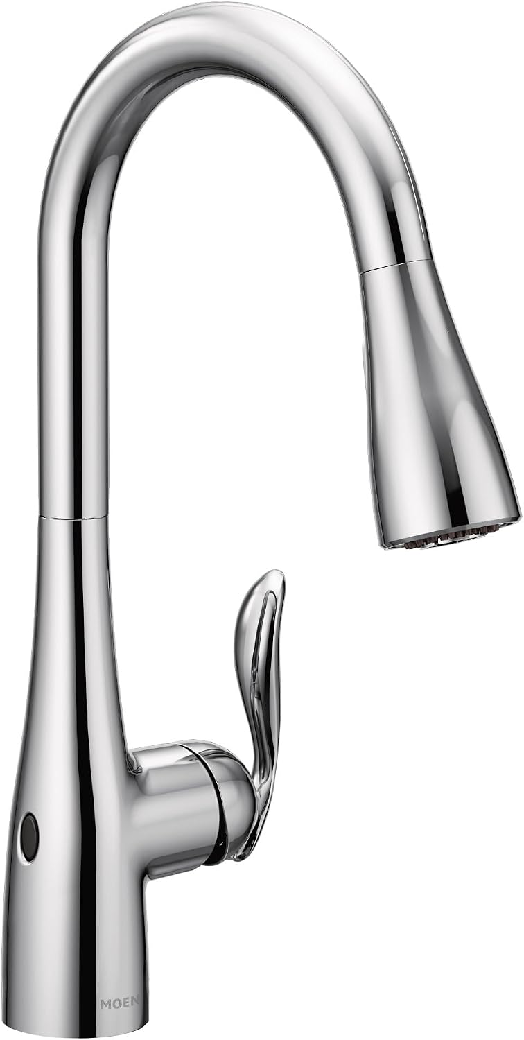 Moen Arbor MotionSense Wave Touchless Kitchen Faucet, Chrome, 7594EWC