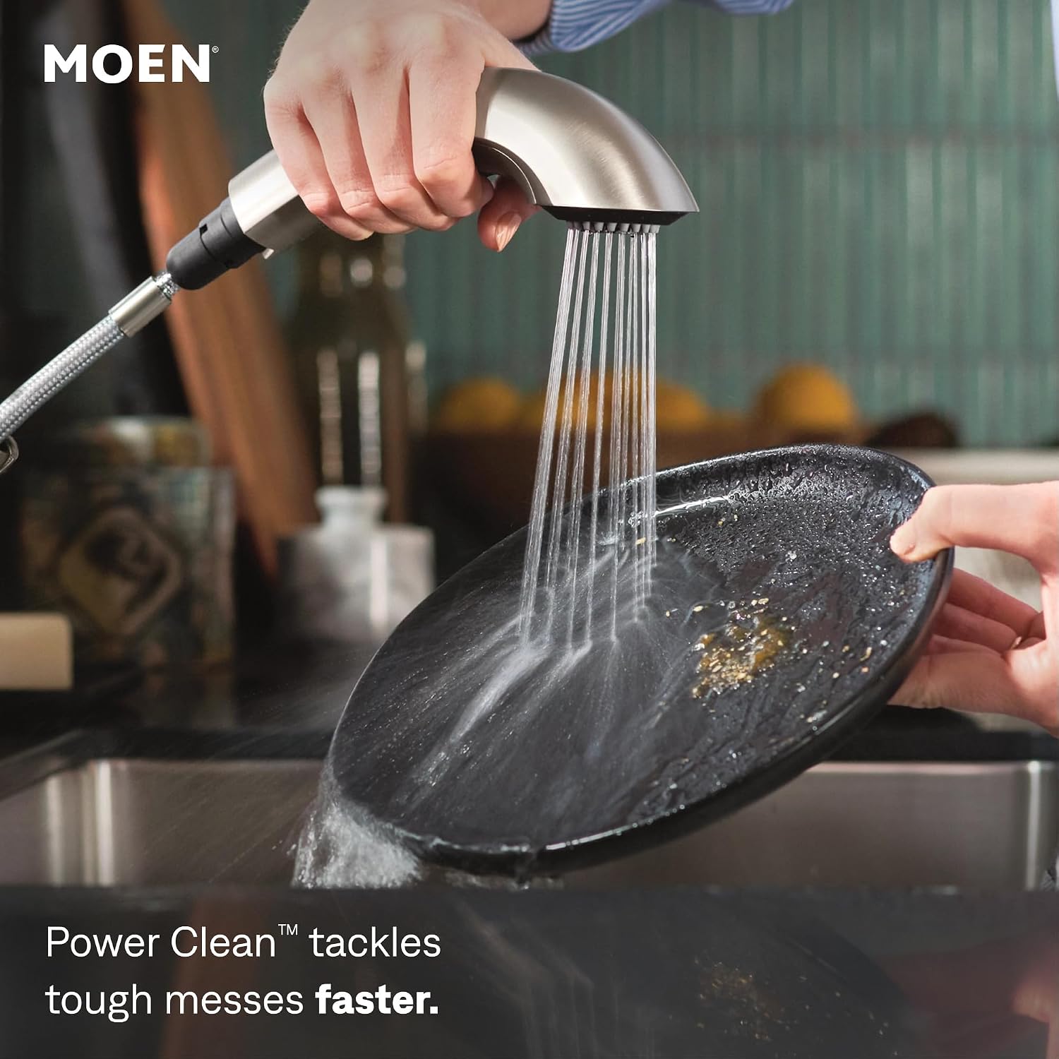 Moen 67315C Integra Chrome Pull-Out Kitchen & Laundry Faucet