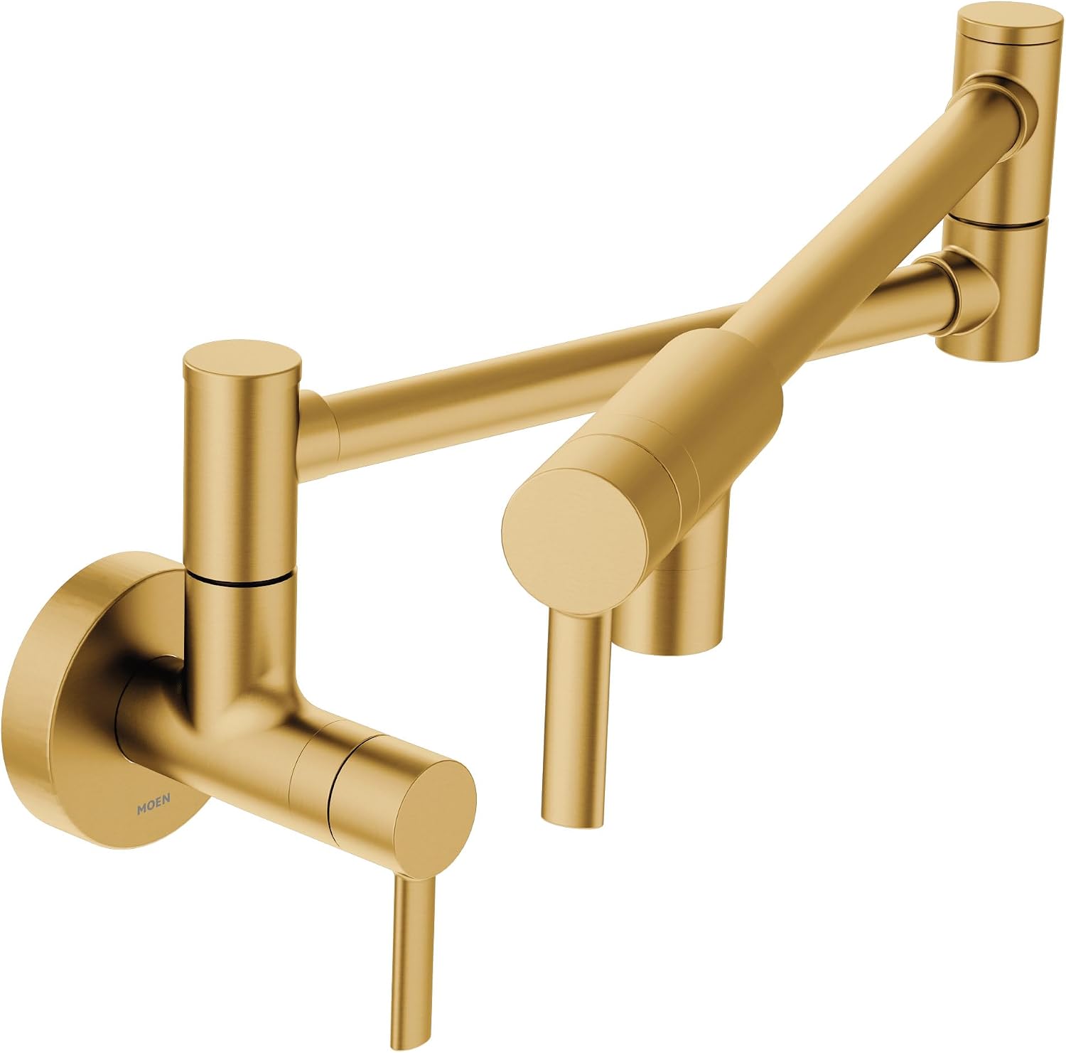 Moen S665BG Wall-Mount Pot Filler, Brushed Gold
