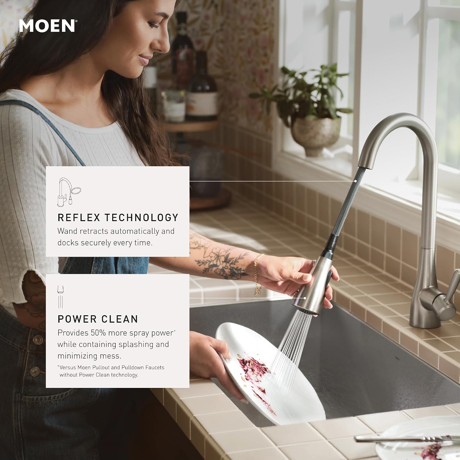 Moen Belfield MotionSense Wave Touchless Faucet, Chrome, 7260EWC