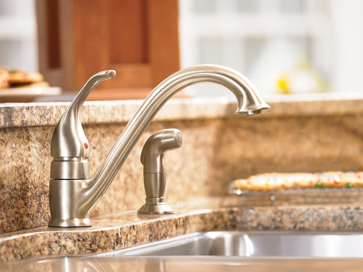 Moen 7840 Camerist One-Handle Low Arc Kitchen Faucet, Chrome