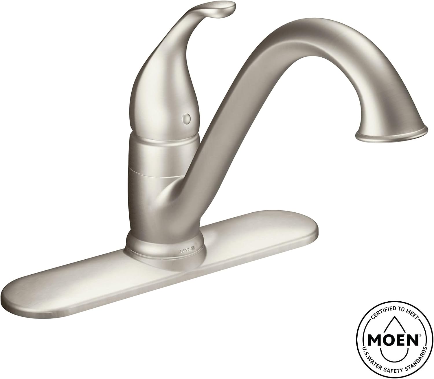 Moen Camerist Chrome One-Handle Low Arc Kitchen Faucet, 7825