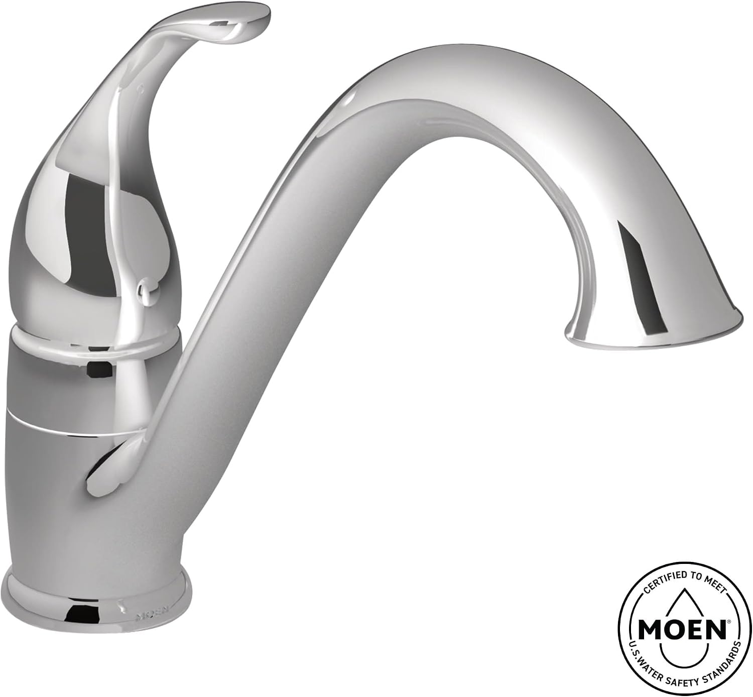 Moen Camerist Chrome One-Handle Low Arc Kitchen Faucet, 7825
