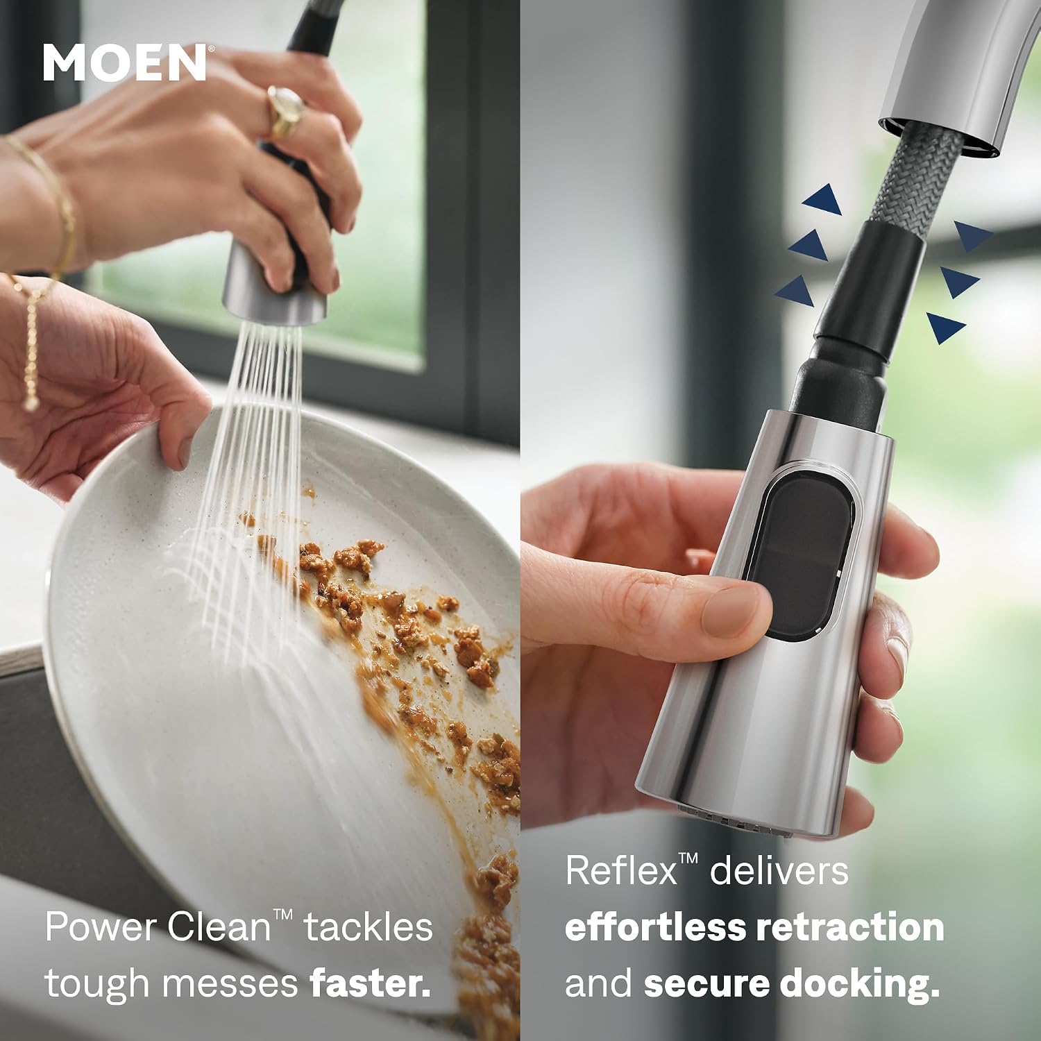Moen Swyre Pulldown Kitchen Faucet, Chrome, 87508EW