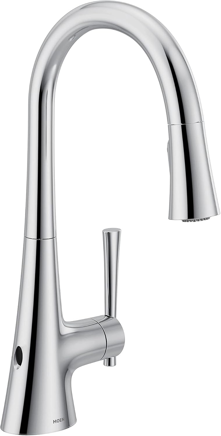 Moen Kurv MotionSense Wave Touchless Kitchen Faucet, Chrome, 9126EWC