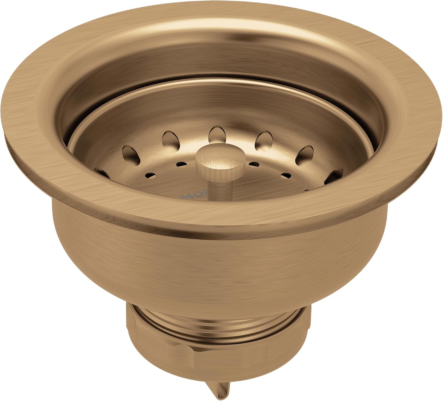 Moen 22038BZG Kitchen Sink Basket Strainer with Removable Basket, Bronzed Gold