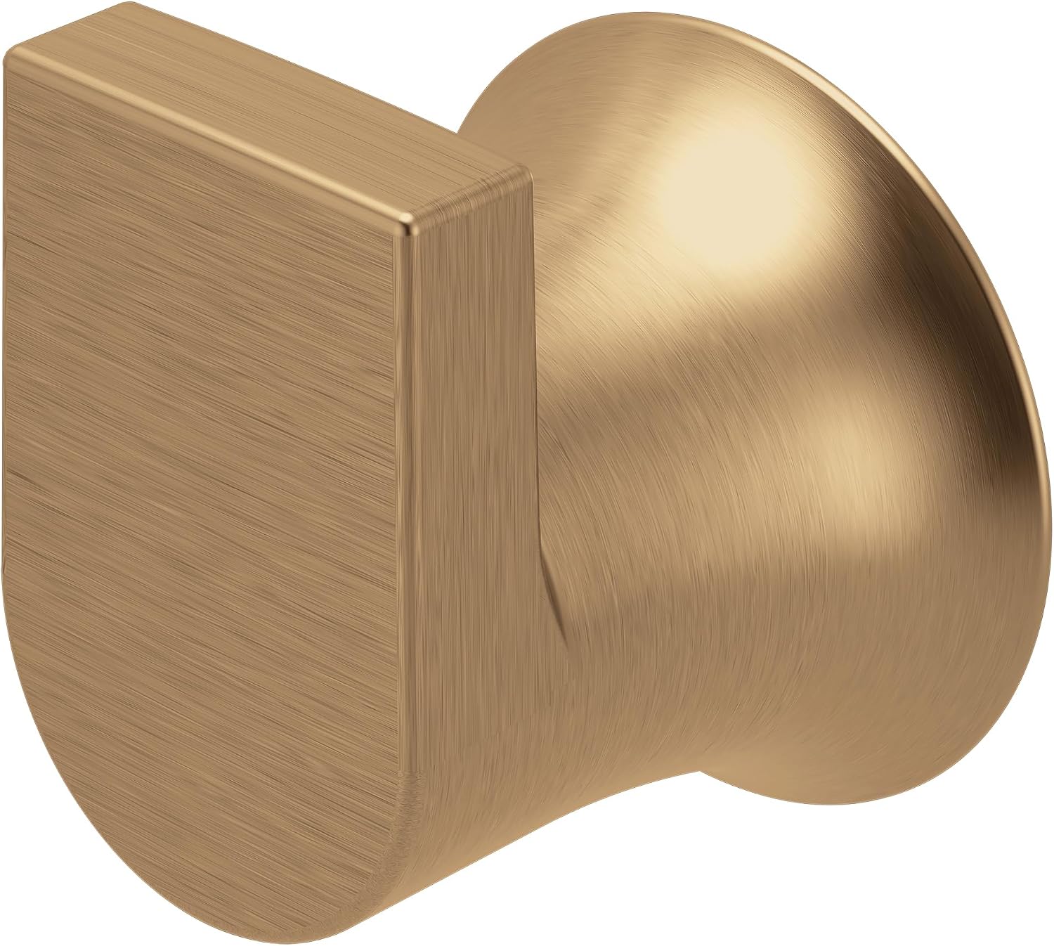 Moen Genta LX Modern Single Robe Hook or Towel Hanger for Kitchen or Bathroom, Bronzed Gold, BH3803BZG