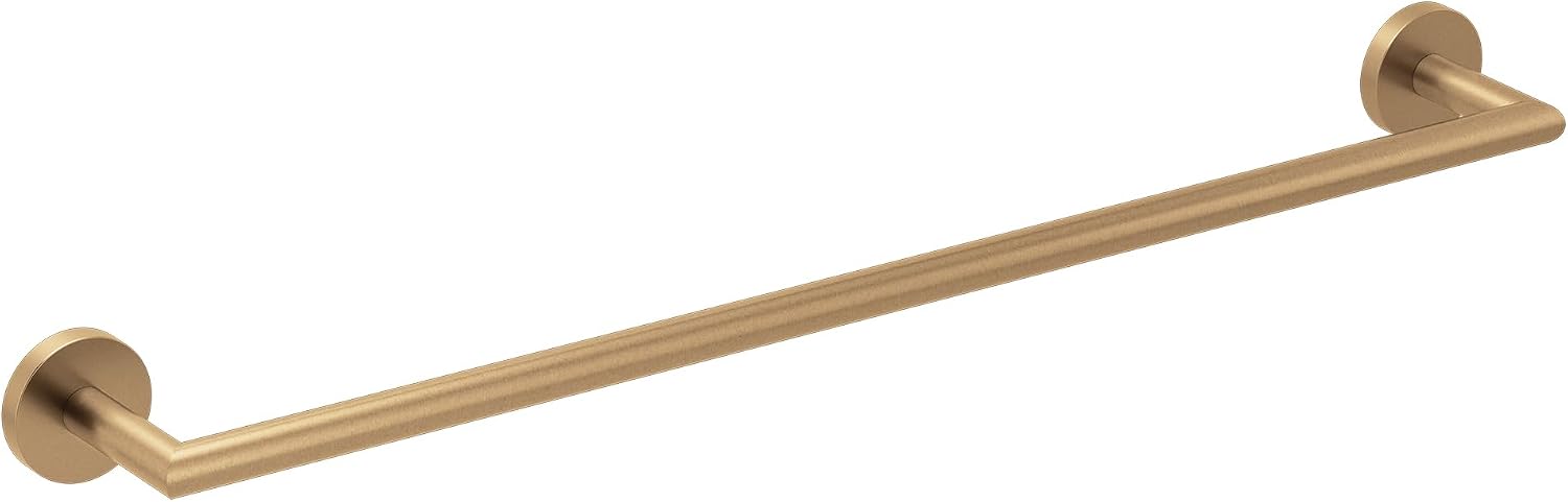 Moen Arlys Bronzed Gold Modern 24-Inch Single Kitchen or Bathroom Towel Bar, Y5724BZG