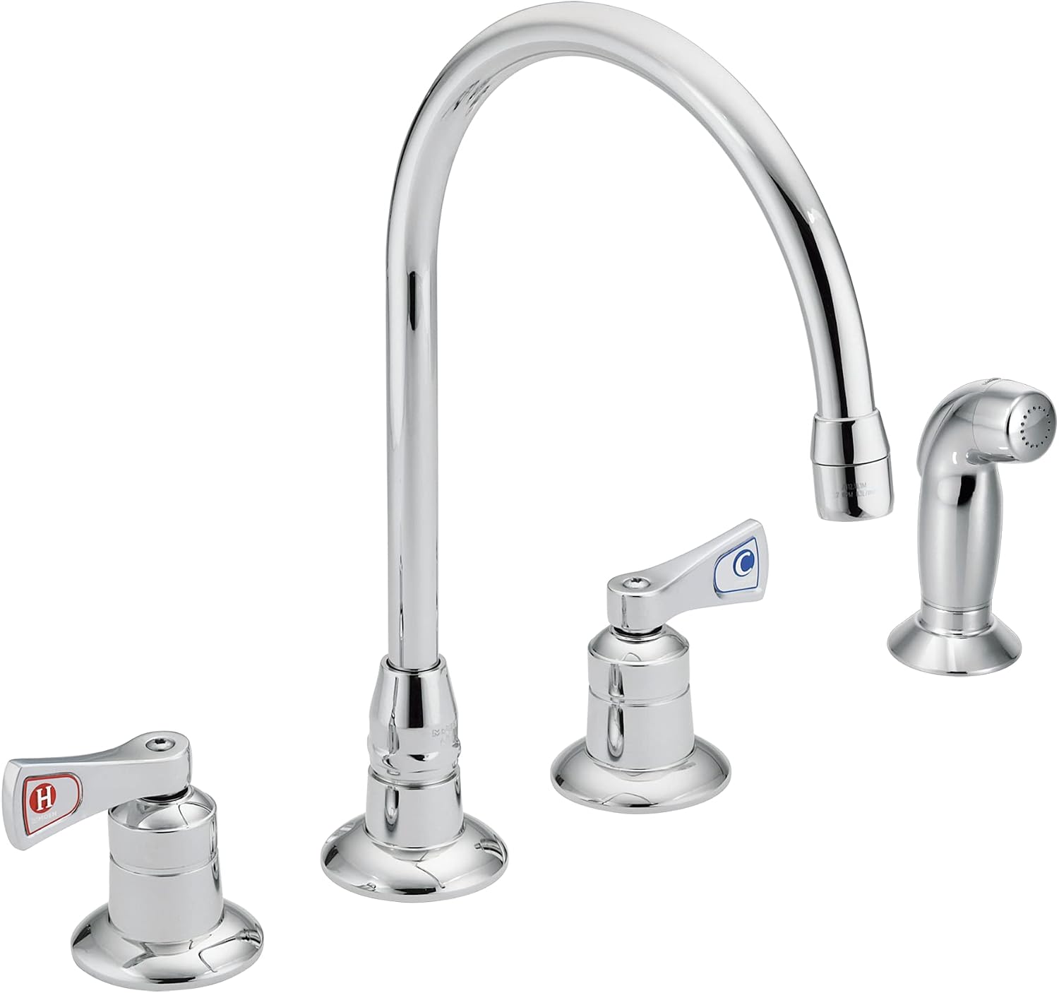 Moen M-Dura Kitchen Faucet with Side Spray, Chrome, 8242