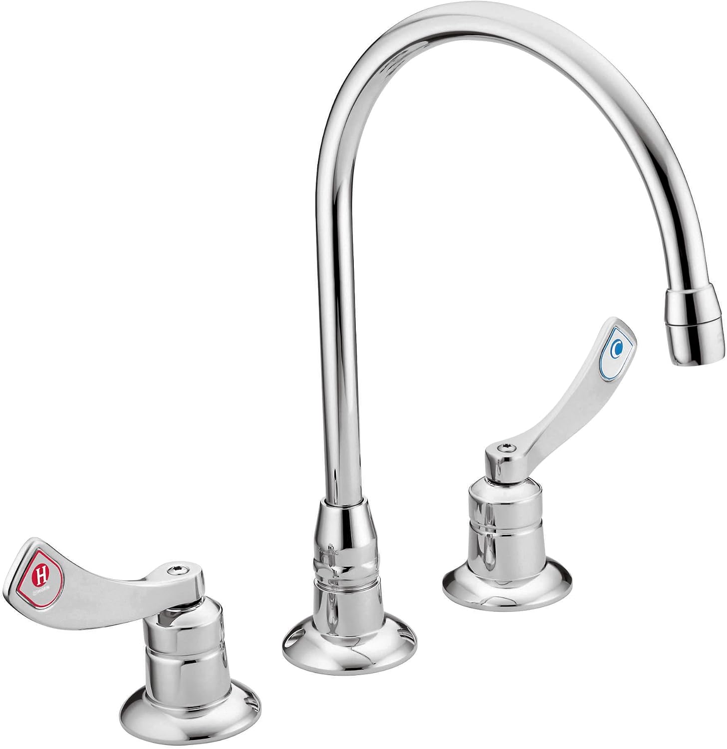 Moen 8225 Commercial M-Dura Widespread Kitchen Faucet 1.5 gpm, Chrome