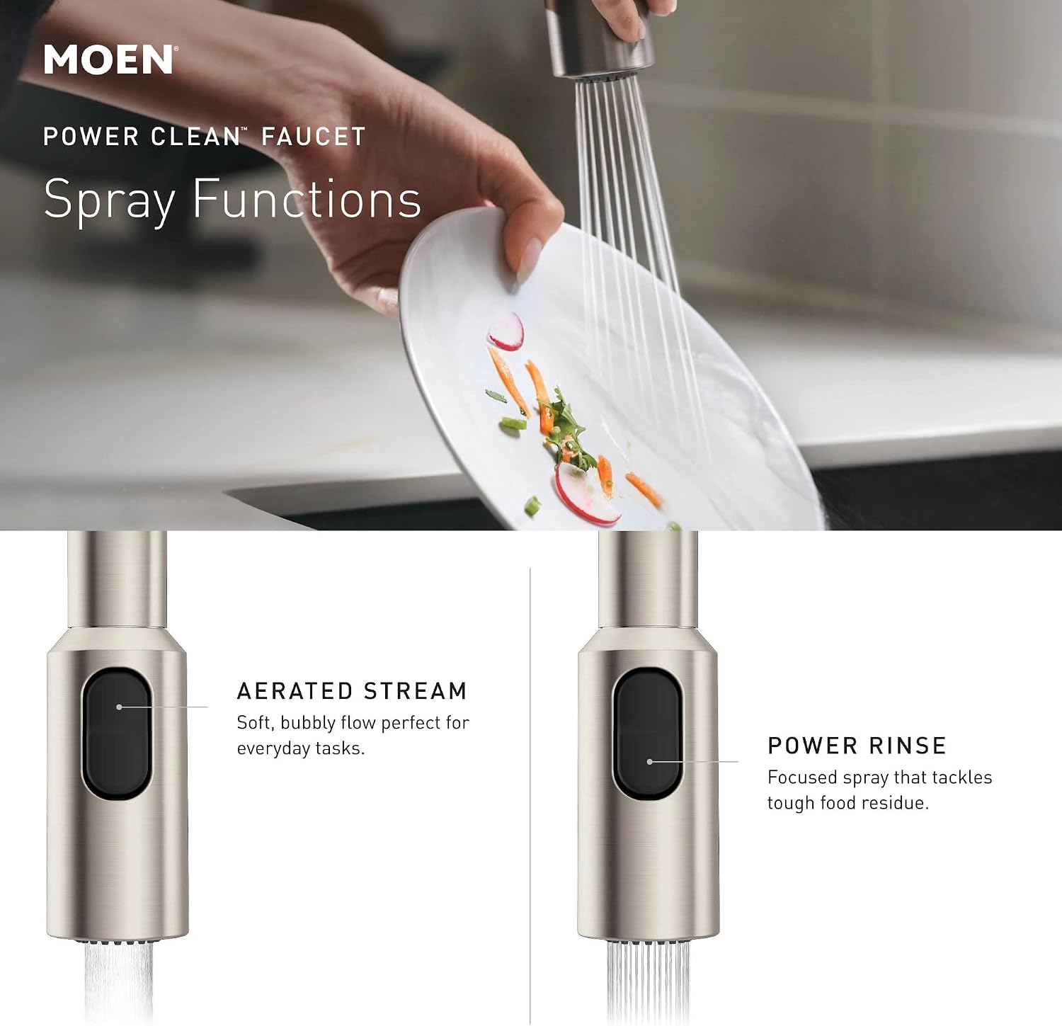 Moen Inara MotionSense Wave Kitchen Faucet, Bronzed Gold, 87463EWBZG