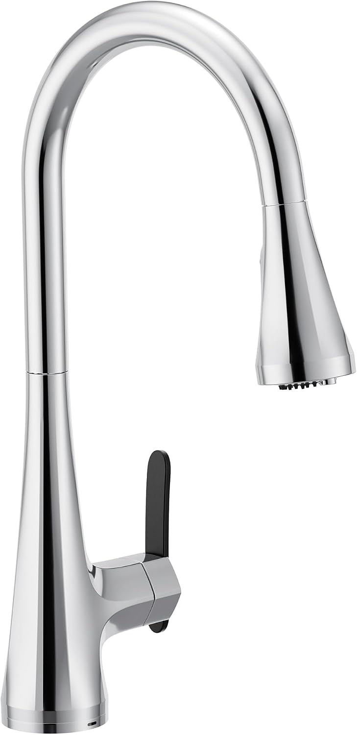 Moen Sinema Chrome 3-in-1 Water Filtration One-Handle Pulldown Kitchen Faucet, Water Filter for Sink Faucet Sold Separately, FS7235