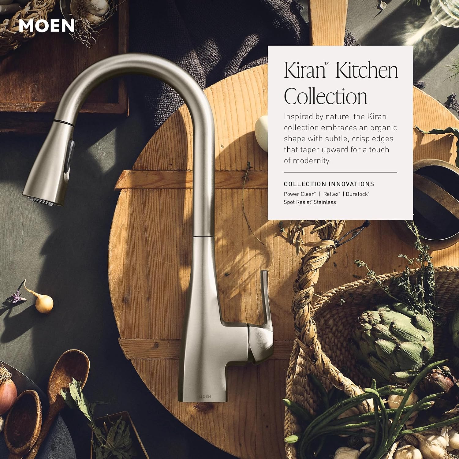 Moen 87599 Kiran Chrome Pulldown Kitchen Faucet