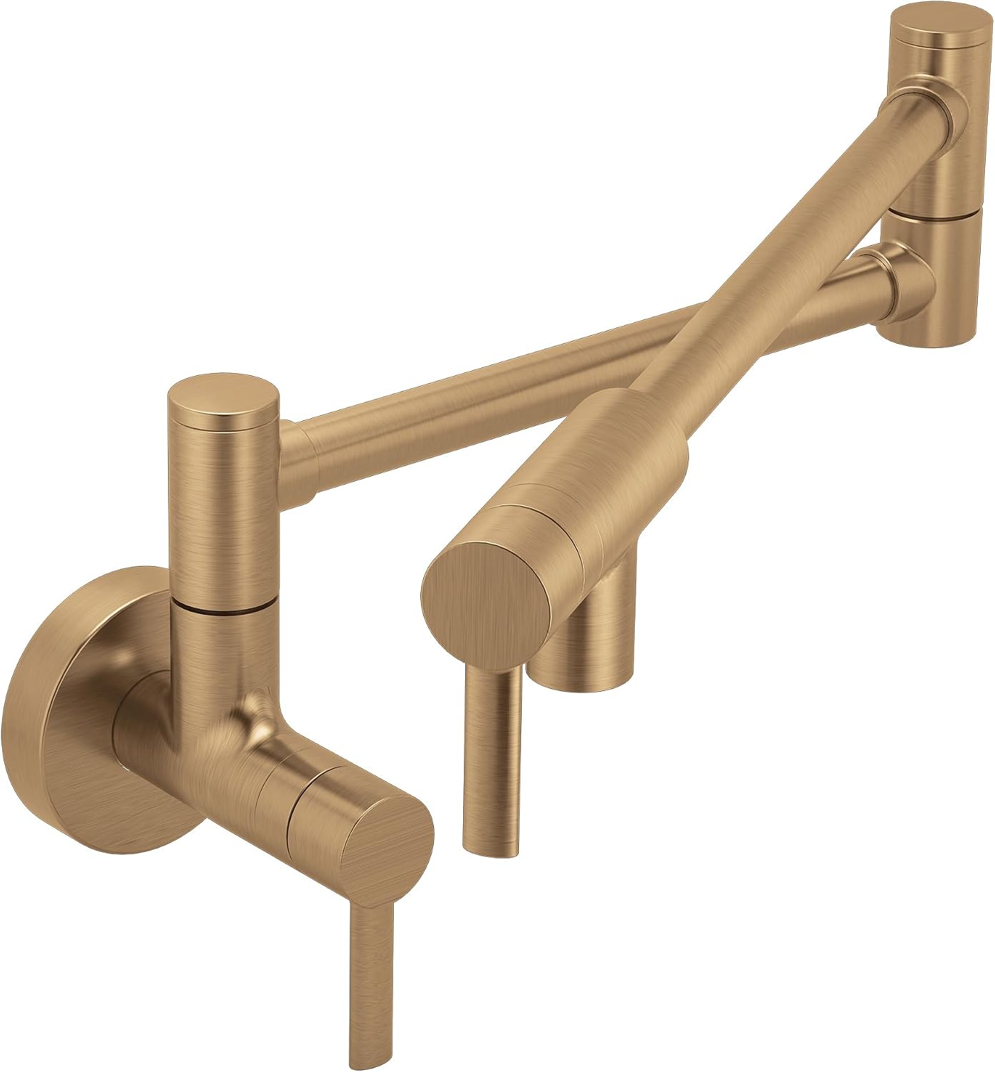 Moen Modern Bronzed Gold Wall Mount Swing Arm Folding Pot Filler Kitchen Faucet, S665BZG