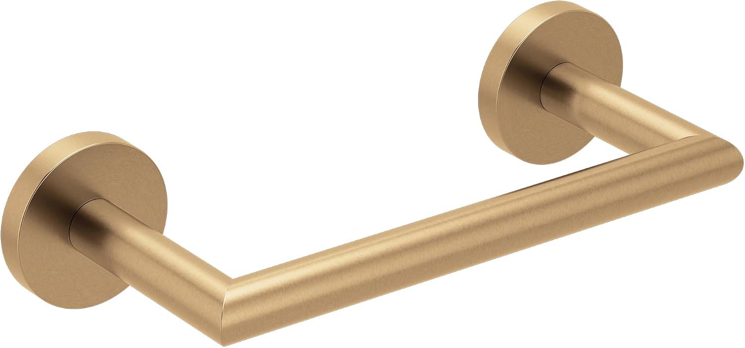 Moen Arlys Bronzed Gold Modern Hand-Towel Bar for Bathroom or Kitchen, Y5786BZG