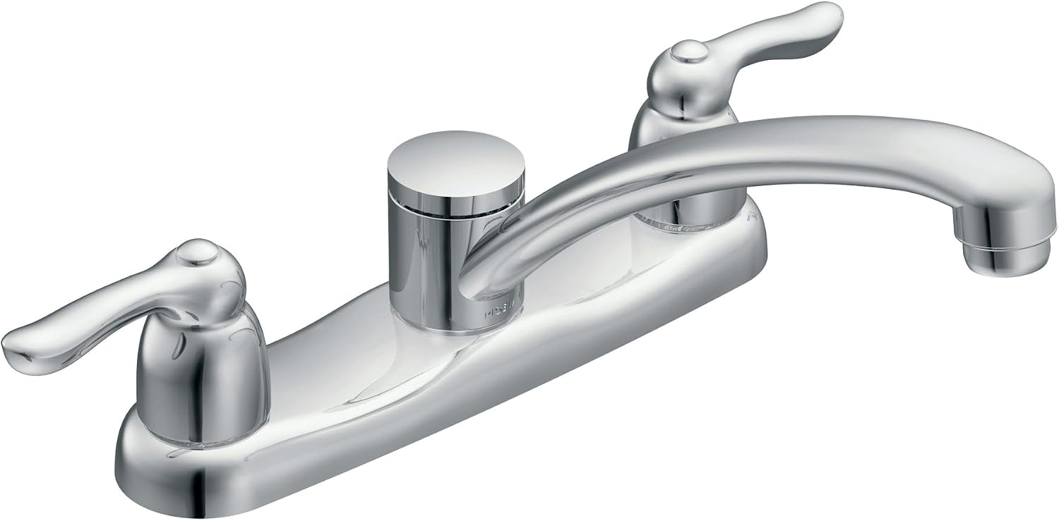 Moen 7906 Chateau Two-Handle Kitchen Faucet, Chrome