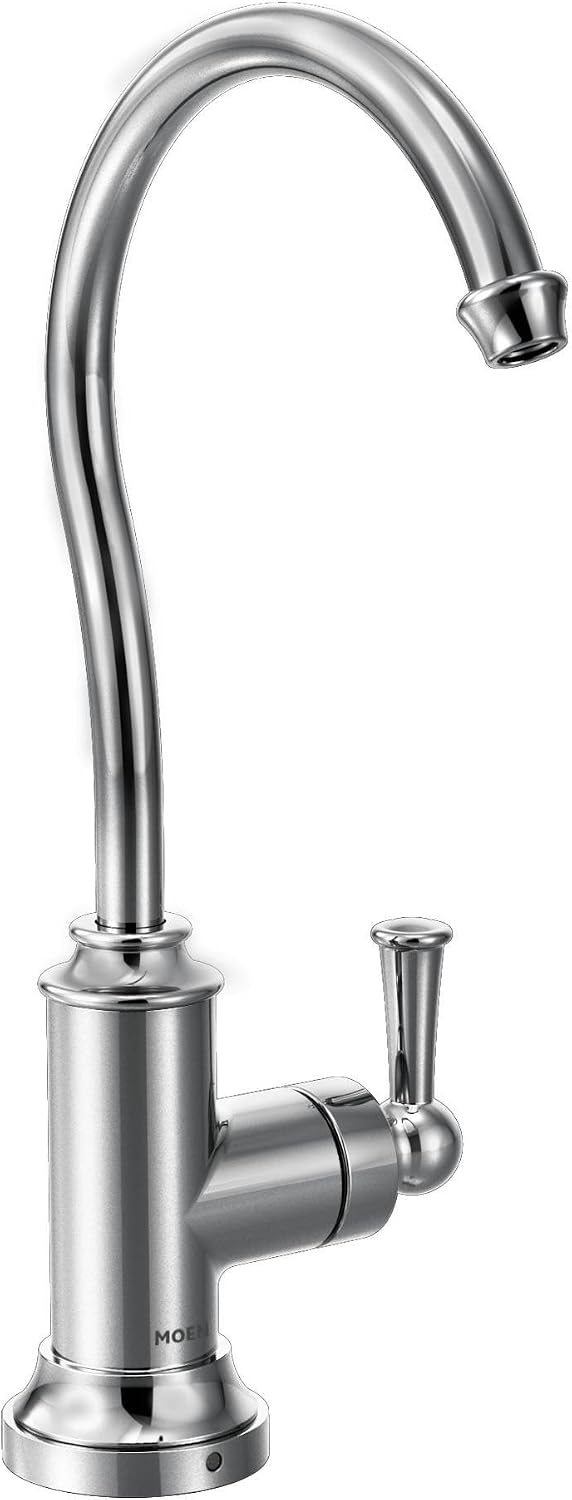 Moen Chrome Sip Traditional Cold Water Kitchen Beverage Faucet with Optional Filtration System, S5510