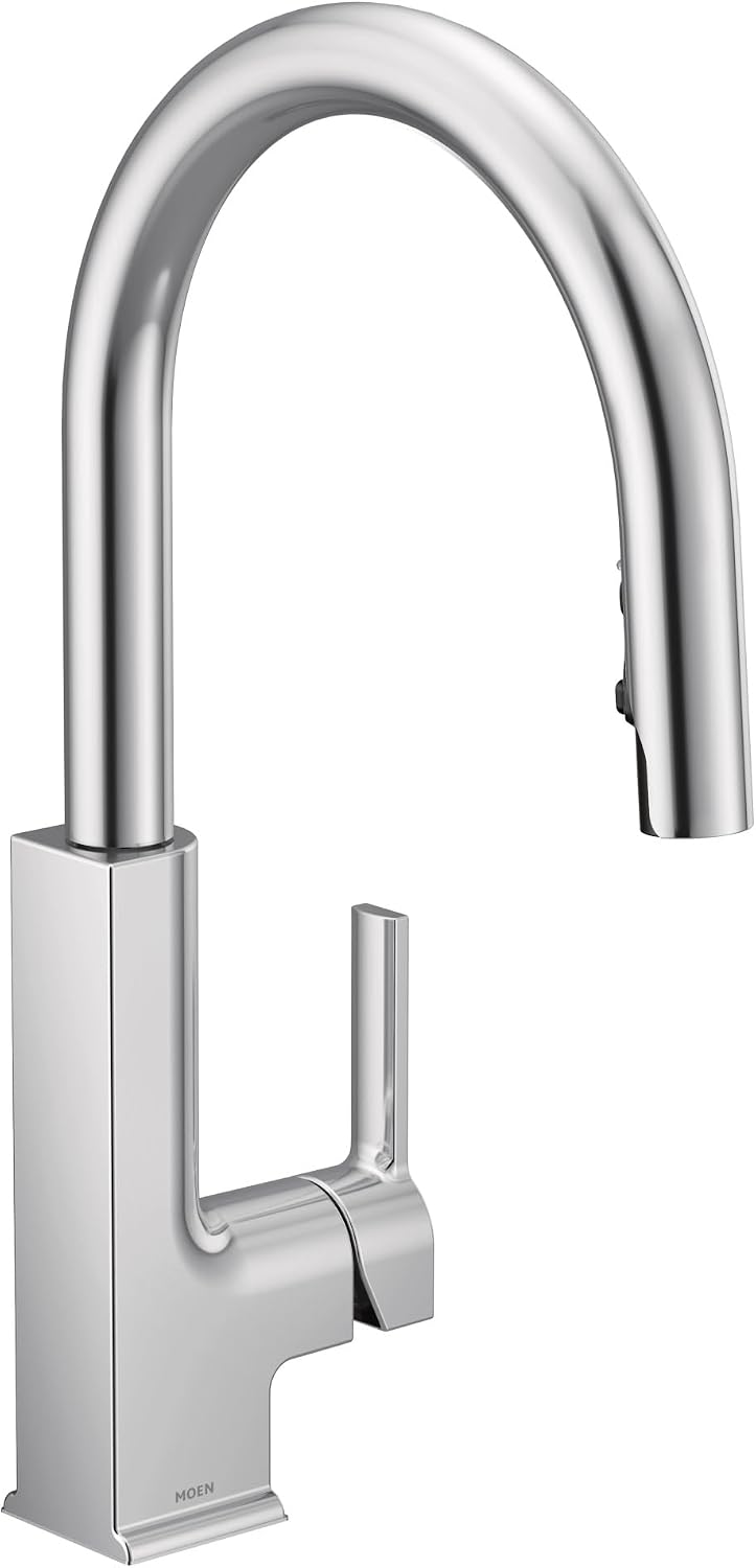 Moen S72308 STO One-Handle High Arc Pulldown Kitchen Faucet with Power Clean, Chrome